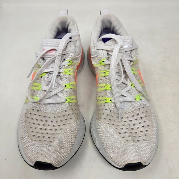 Nike React Infinity 2 Flyknit Women's White and Pink Running Shoes Size 8 - Picture 2 of 11